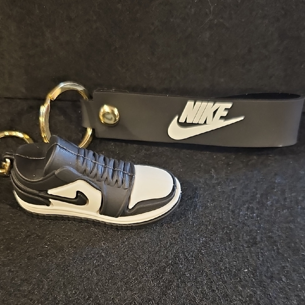 Nike Black and White Sneaker Keychain